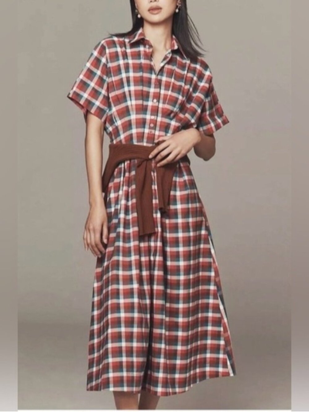 NWT Size M - The Tobie Shirt Dress by Exquise with pockets (NWT US$ 198)